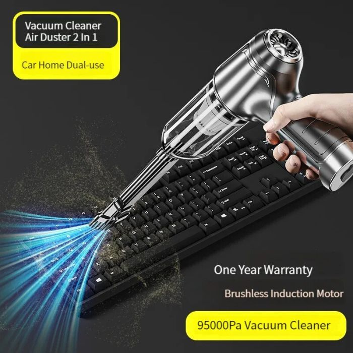 ANYCO Anymob Basic Cordless Vacuum Cleaner - Lightweight Stick Vacuum for Hardwood Floors & Carpets | Rechargeable Handheld Vacuum for Pet Hair, Dust & Debris | Perfect for Home, Office & Car Cleaning (Grey)