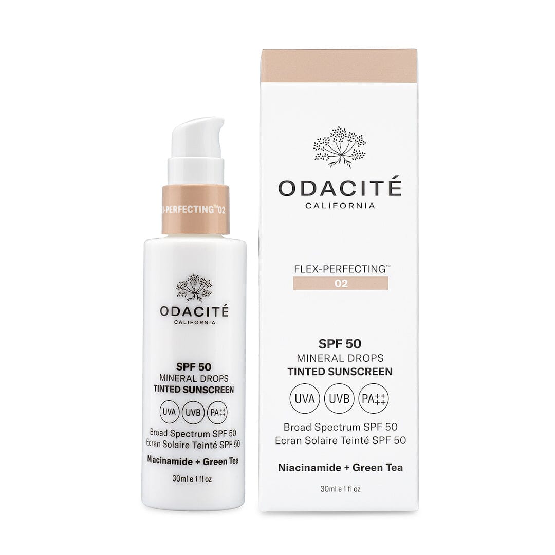 SPF 50 Flex Perfecting™ Mineral Drops Tinted Sunscreen - Oil-Free, Non-Greasy Face Sunscreen for Daily Protection | Perfect for Beach, Outdoor Activities & Sensitive Skin Care