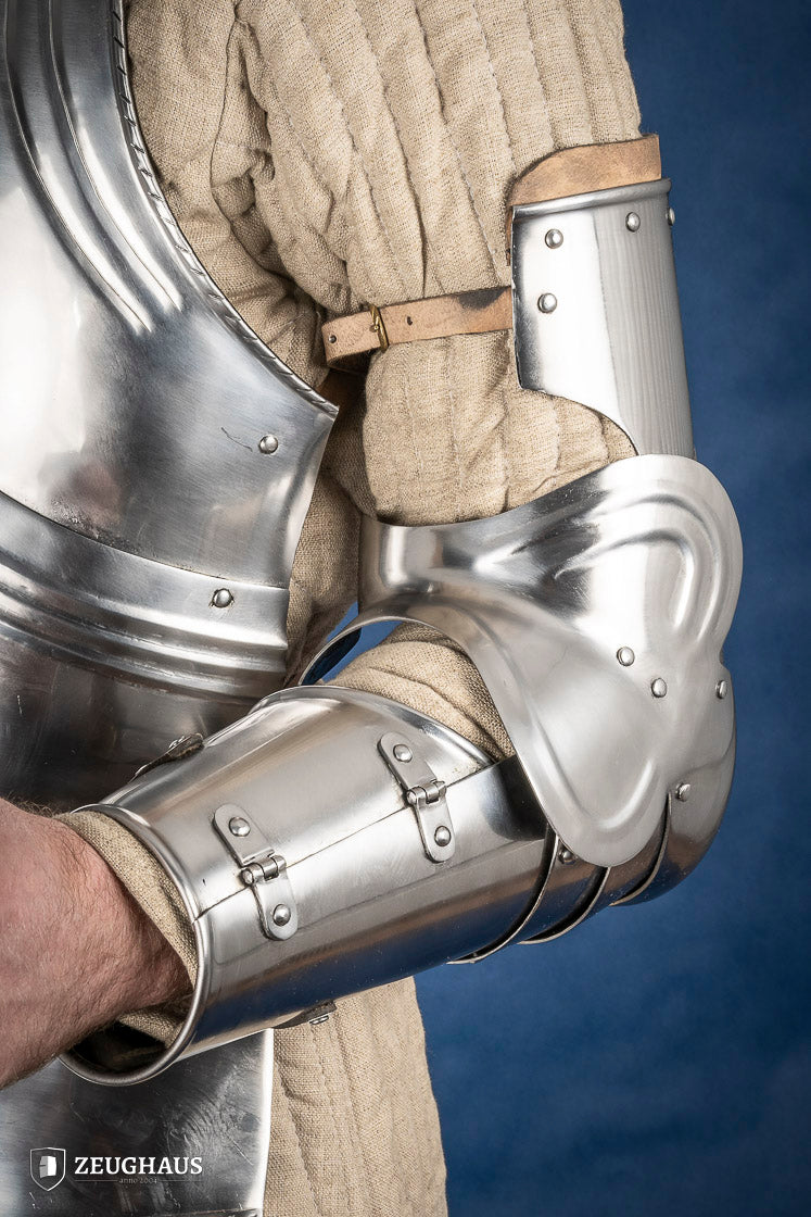 Arm Armour 1450 & 1550 - 1.6mm Polished Stainless Steel Arm Guards for Archery & Fencing - Perfect for Target Practice & Competitive Sports