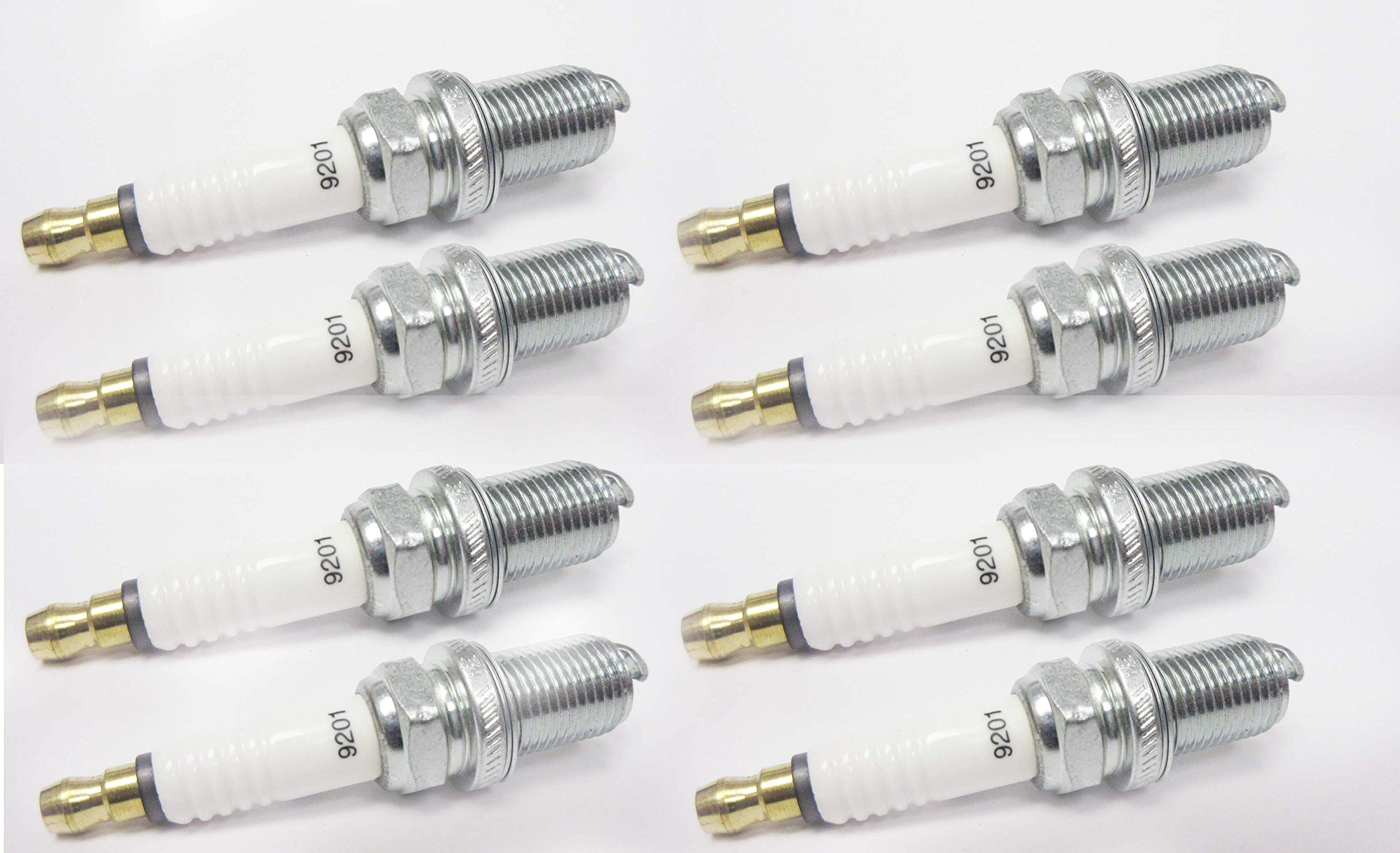 Champion 9201 RC12WYPB5 Iridium Spark Plug - Pack of 8 - High Performance Spark Plugs for Cars, Trucks & SUVs - Improves Fuel Efficiency & Engine Power