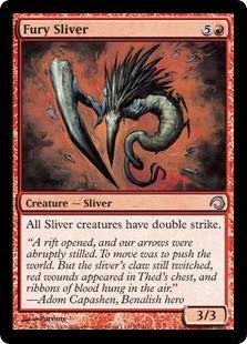 Premium Foil Magic: The Gathering Fury Sliver Card - Slivers Premium Deck Series - Collectible Trading Card for MTG Players & Deck Builders - Perfect for Tournaments & Casual Play