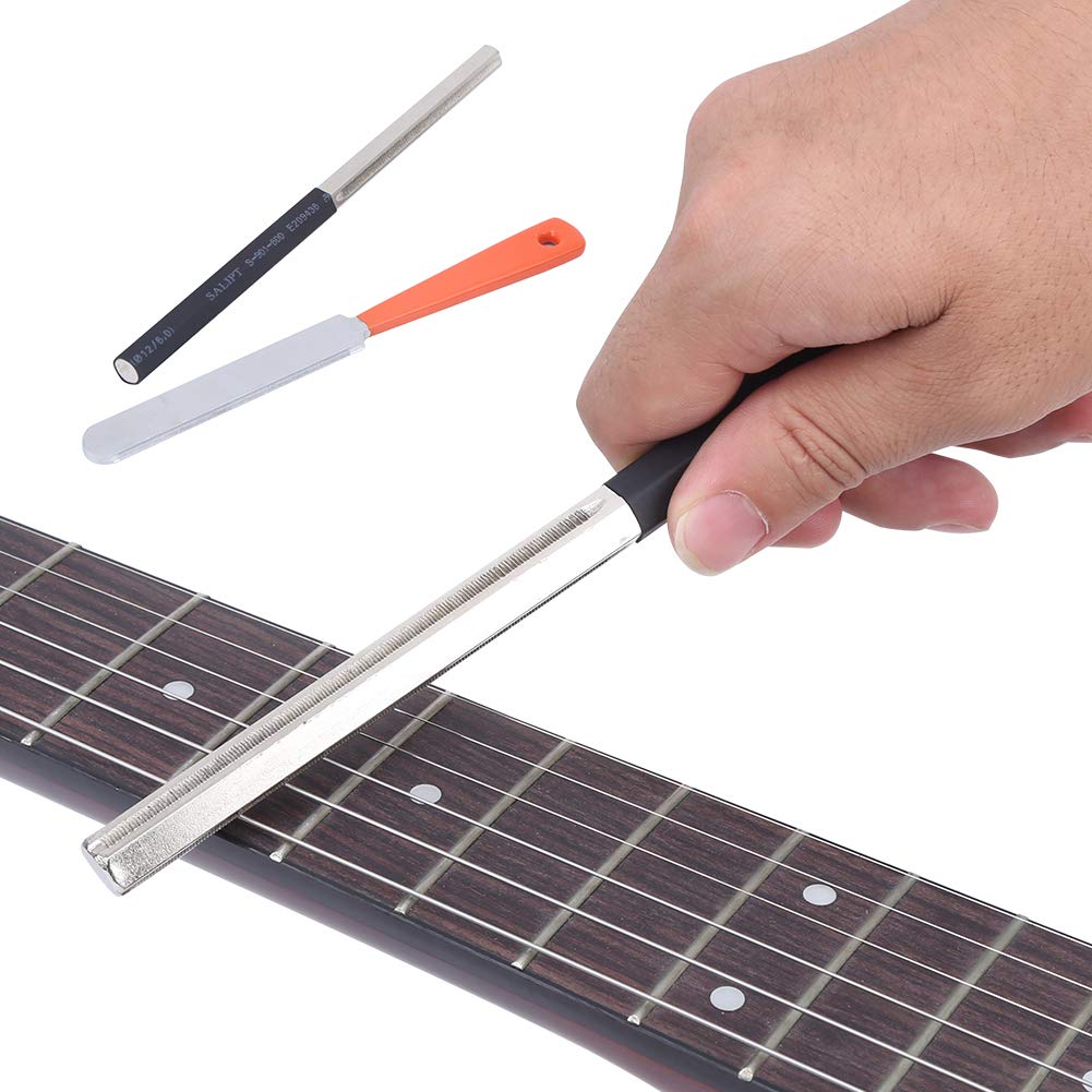 Premium Stainless Steel Guitar Fret File - Professional Fret Dressing & Trimming Tool for Electric & Acoustic Guitars - Perfect for Guitar Maintenance, Repair & Setup at Home or Studio