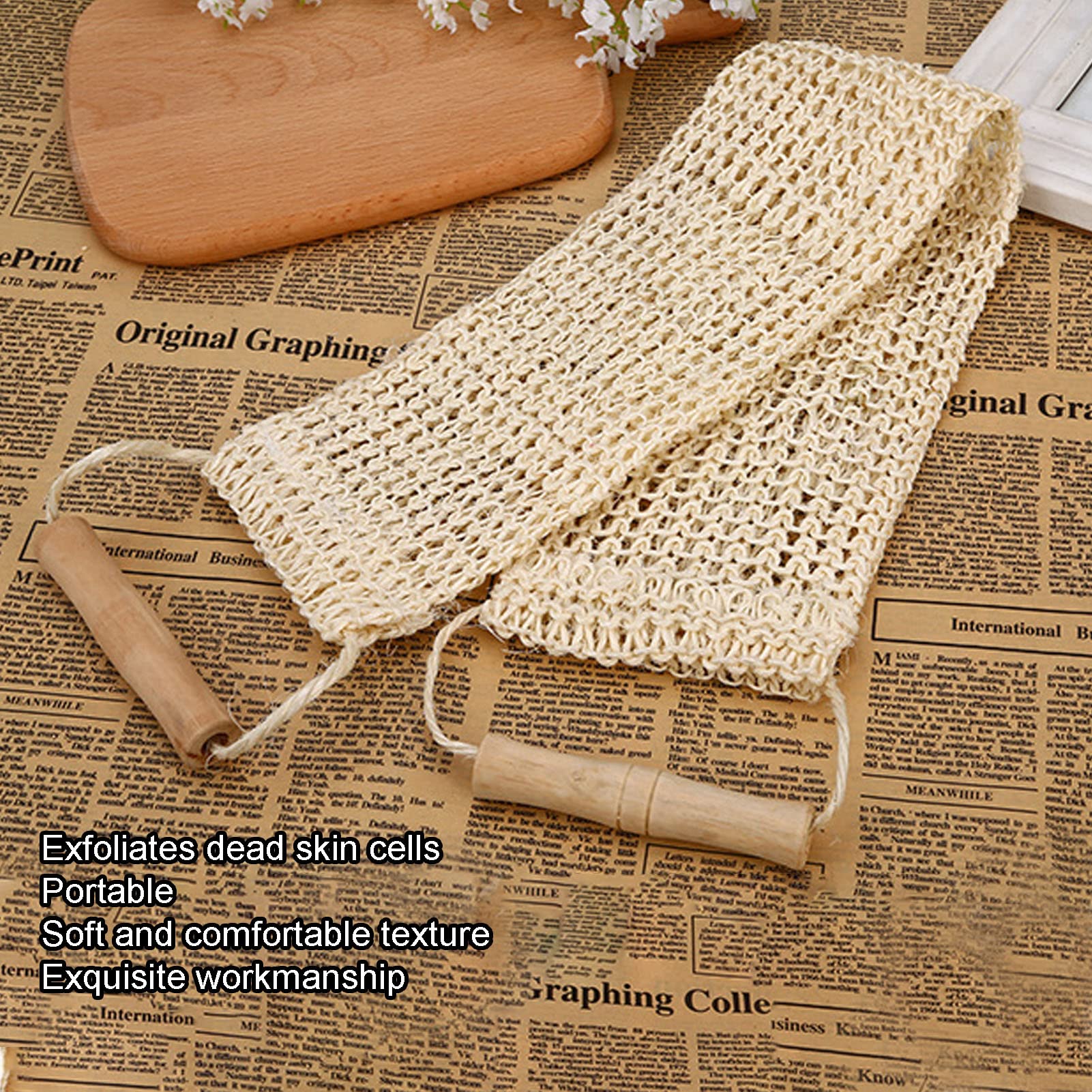 Exfoliating Wash Mitt for Women - Dead Skin Remover & Back Scrubber - Soft Bath Glove for Smooth Skin - Perfect for Shower, Spa & Body Care Routine