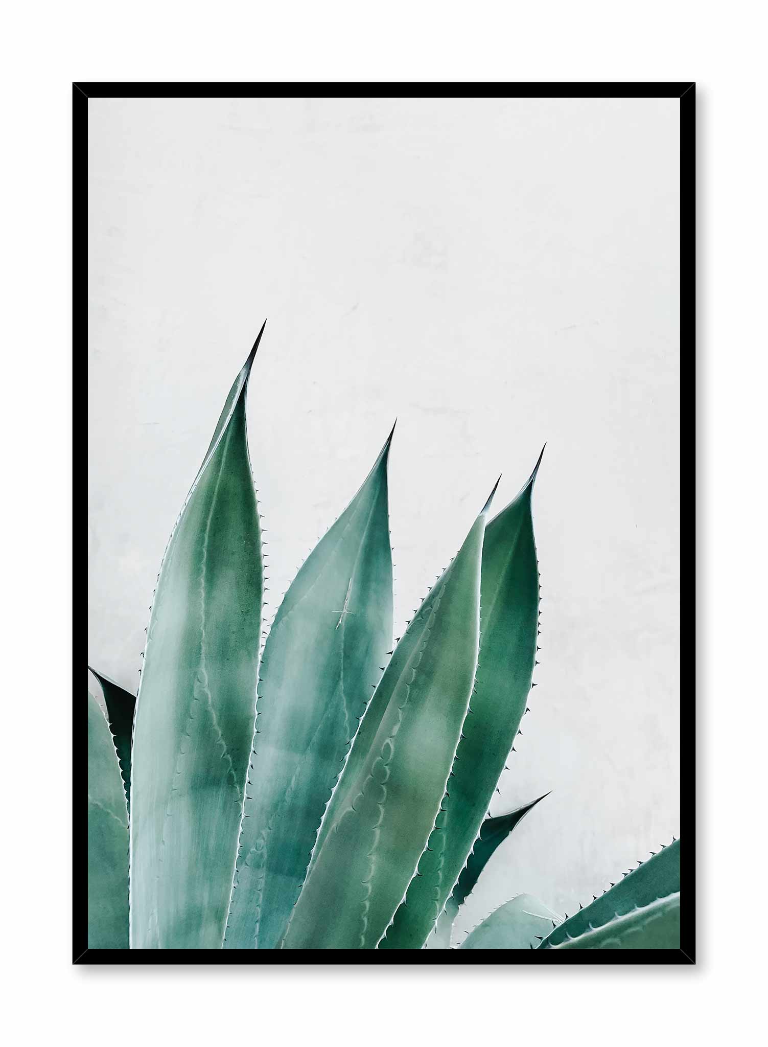 Prickly Leaves Art Print - Unique Botanical Wall Decor for Home, Office & Living Room | Perfect for Nature Lovers & Plant Enthusiasts