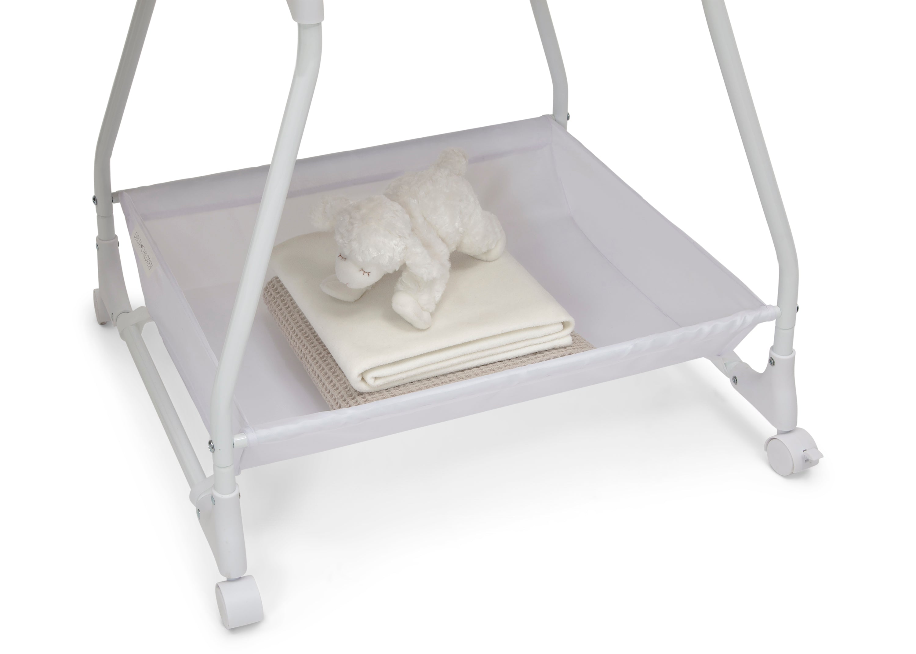 Premium Deluxe Soothing Dreams Bassinet - Ultra Soft Baby Crib with Gentle Rocking Motion & Night Light - Perfect for Nursery, Bedroom Co-Sleeping & Newborn Naptime