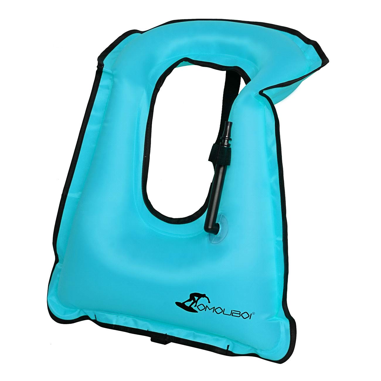 OMOUBOI Inflatable Snorkel Vest for Adults - Adjustable Snorkeling Jacket with Crotch Strap for Swimming, Paddling & Water Sports (88-180 lbs) - Perfect for Beginners, Beach Vacations & Ocean Adventures