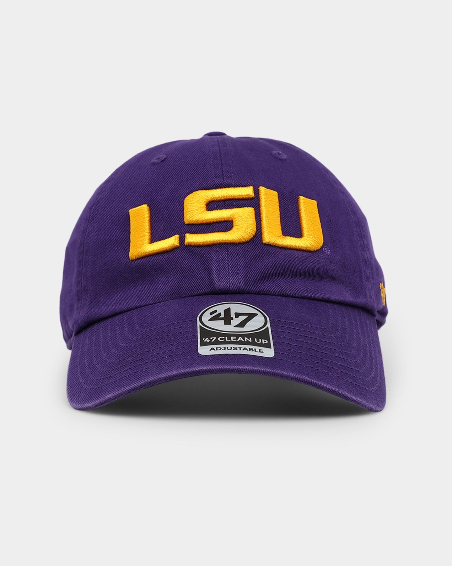 47 Brand LSU Tigers '47 Clean Up Adjustable Strapback Hat - Purple - Perfect for Game Day, Tailgating & College Fan Gear