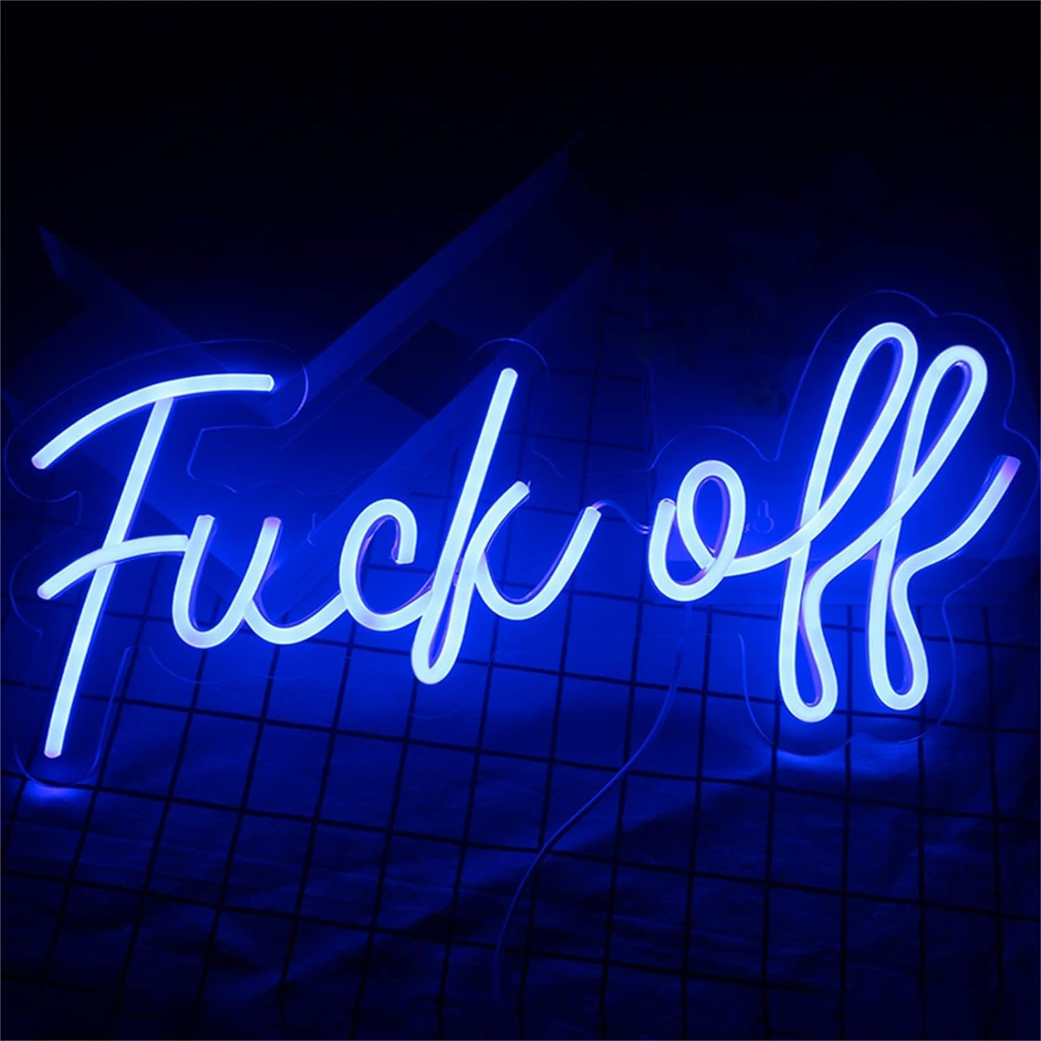 Funny Words LED Neon Light Sign - USB Powered Wall Hanging Decoration Lamp with Switch for Club, Bar, Party (44X20cm) - Perfect for Home Decor, Wedding, Birthday & Office Lighting