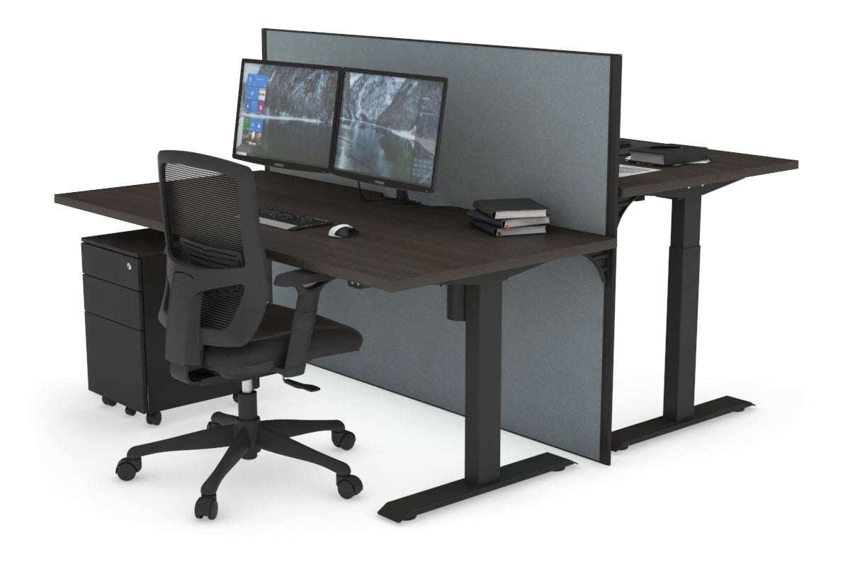 Height Adjustable 2-Person Workbench with Cable Management | 47