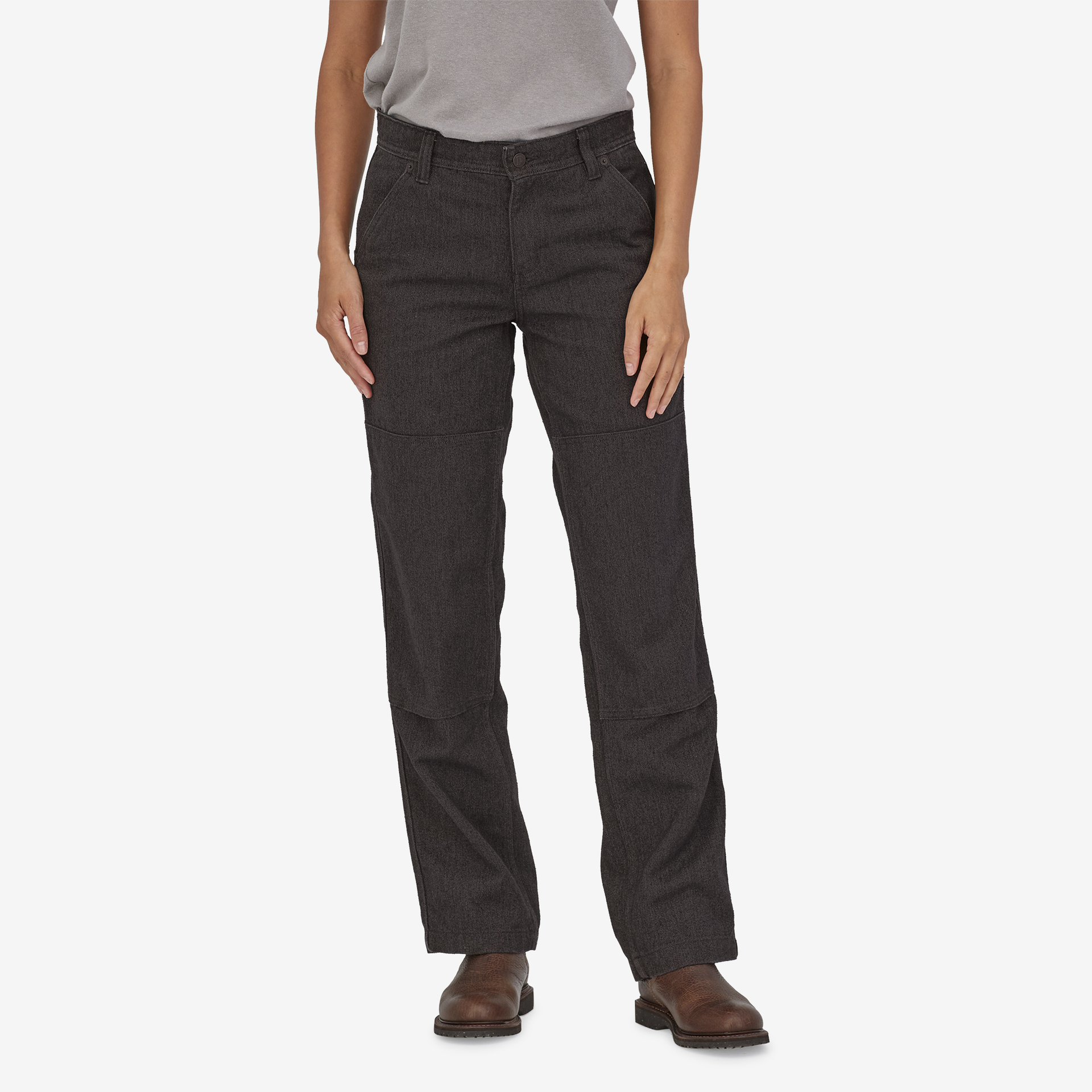 Iron Forge™ Women's Double Knee Work Pants - Durable Regular Fit for Construction, Landscaping & Outdoor Jobs
