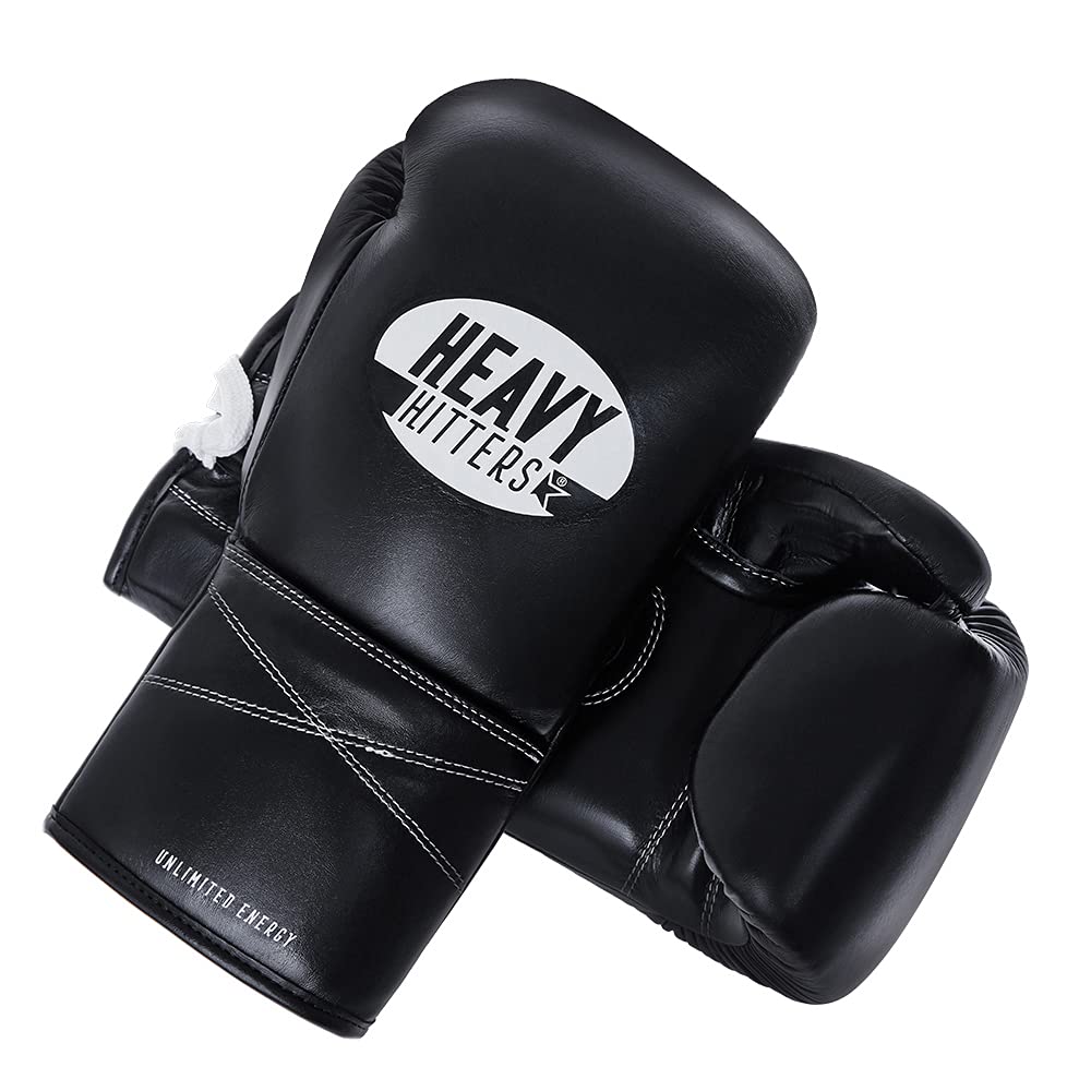 Heavy Hitters Pro Boxing Gloves for Men & Women - Premium Leather Muay Thai, Kickboxing, MMA Training & Heavy Bag Workout Gloves | Perfect for Sparring, Gym Training & Fitness Routines