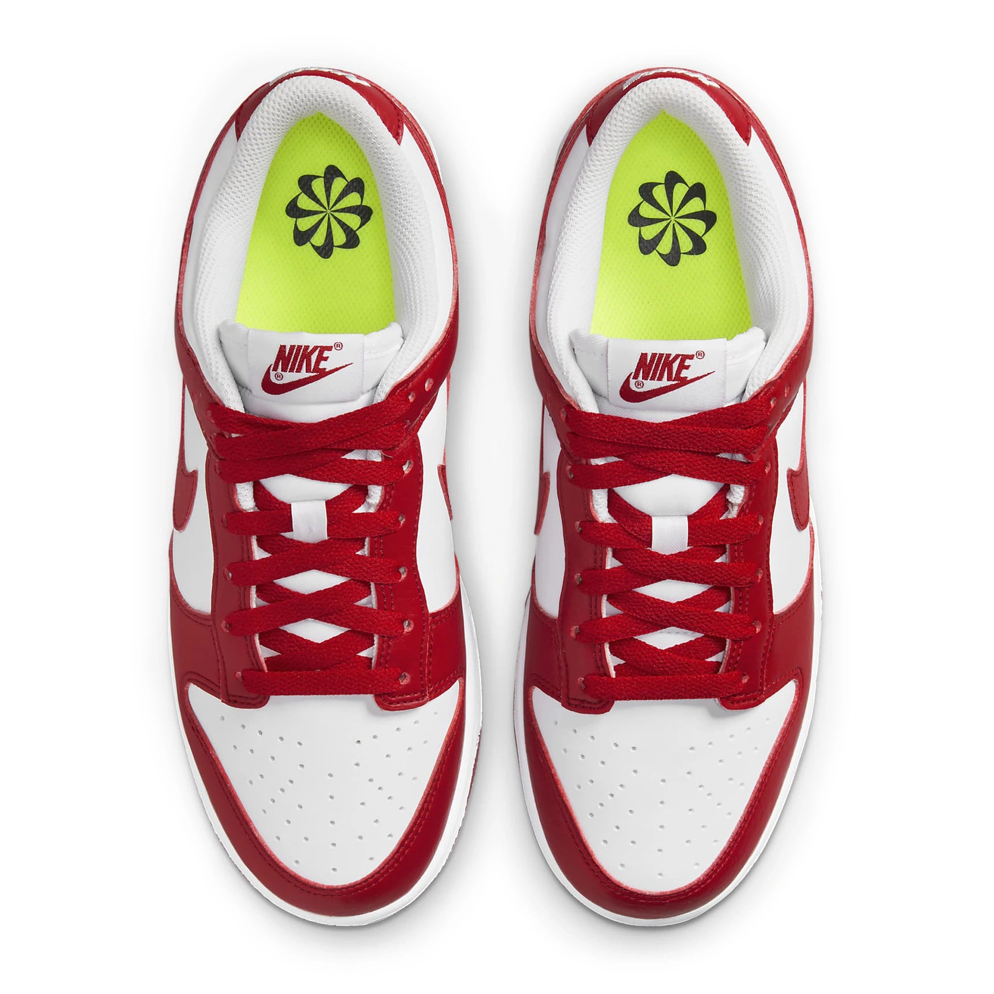 Nike Dunk Low Next Nature Women's Sneakers - White & Gym Red - Eco-Friendly Materials | Perfect for Casual Wear, Gym, and Street Style
