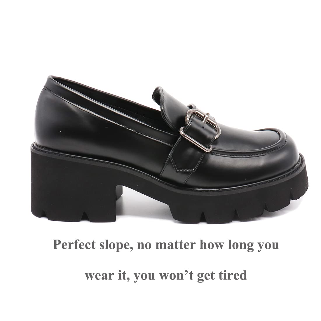 Women's Platform High Heel Loafers - Comfortable Office Dress Shoes for Professional Women | Perfect for Business Attire, Work & Formal Occasions