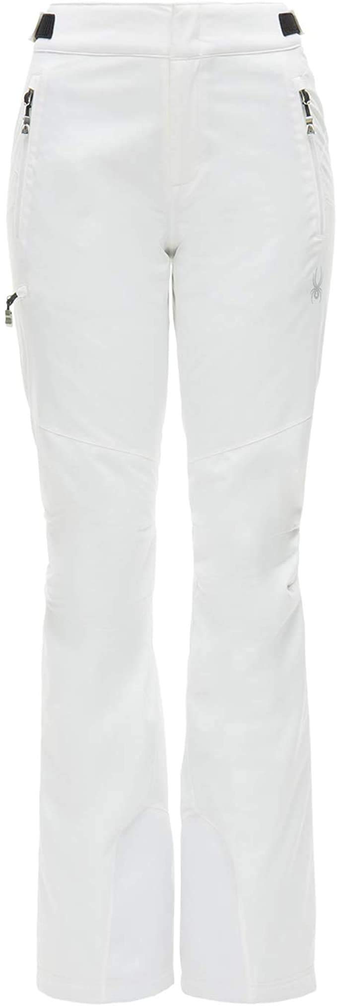 Spyder Women's Winner Gore-Tex Ski Pants - Waterproof, Windproof, Tailored Fit - White/White, Size 8 - Perfect for Alpine Skiing, Snowboarding & Winter Sports