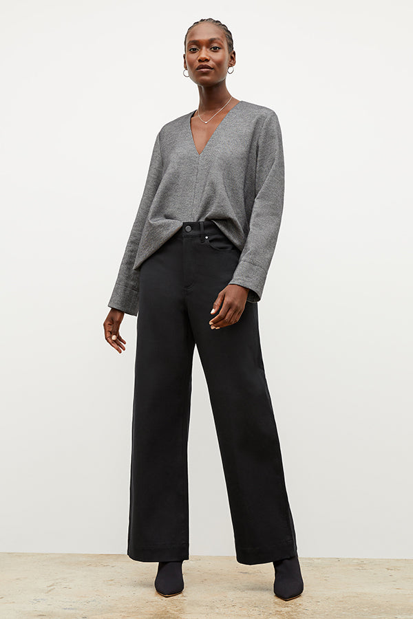 Milo Wide Leg Eco-Friendly Jeans for Women - Sustainable Black Denim Pants - Perfect for Casual Wear, Office Outfits & Street Style Fashion