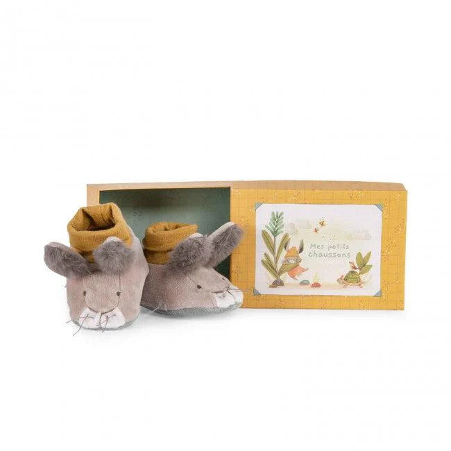 Soft & Cozy Little Rabbit Baby Slippers - Non-Slip Cute Animal Slippers for Toddlers (Pink/White) - Perfect for Indoor Play, Nursery & First Steps