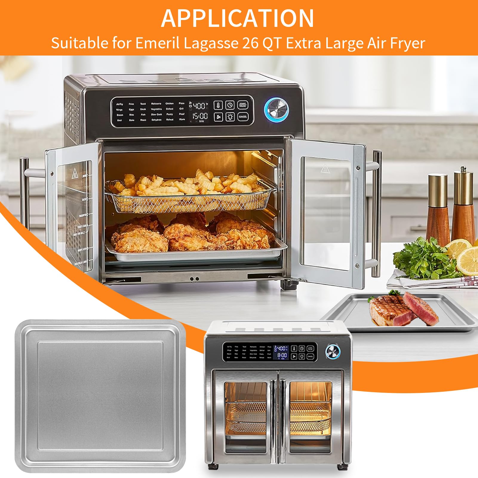 Emeril Lagasse 26 QT Extra Large Air Fryer Accessories - 12.2