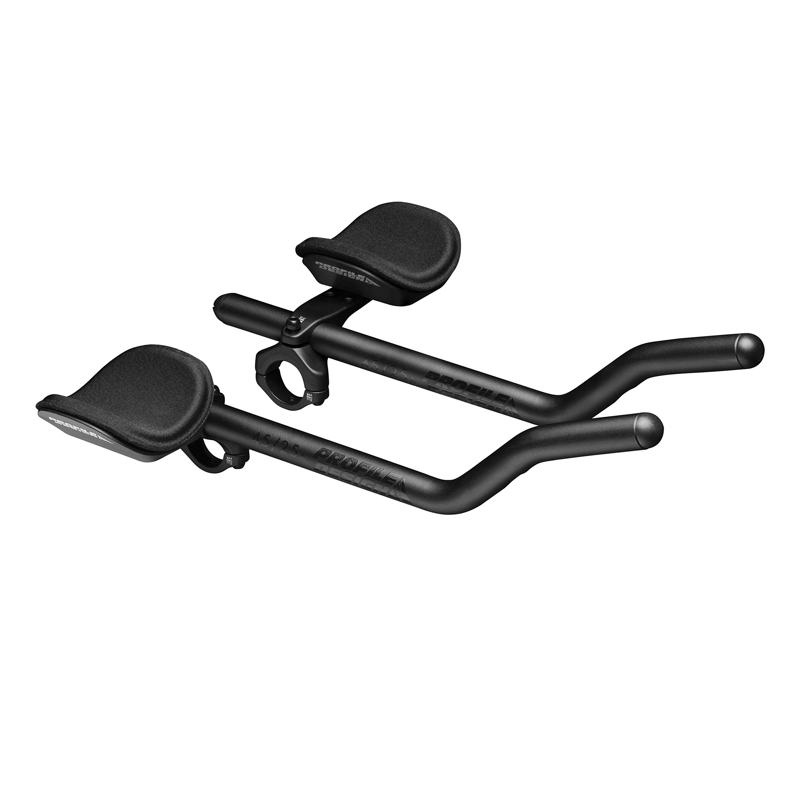 Profile Designs Sonic/Ergo/4525a Aerobar - Adjustable 55mm-135mm Stack Height, Black - Perfect for Triathlon & Time Trial Bikes, Road Cycling & Endurance Training