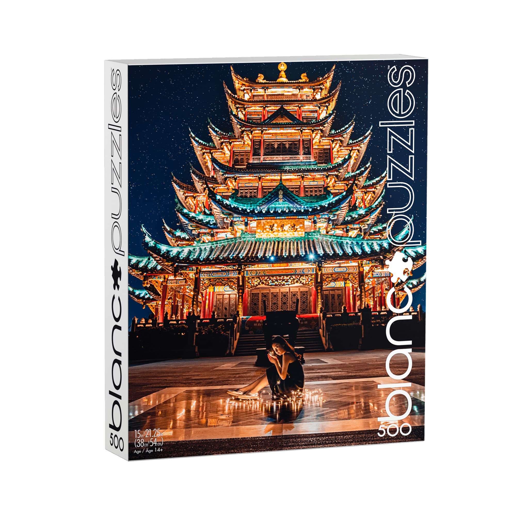 Chongqing Temple Night 500-Piece Jigsaw Puzzle for Adults Relaxation