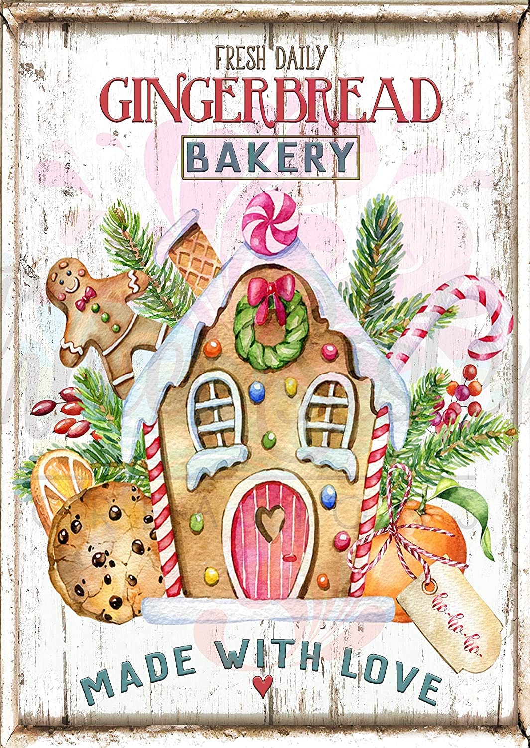 Gingerbread House Christmas Puzzle - 1000 Piece Wooden Jigsaw Puzzle for Adults & Kids, Family Game Night, Holiday Decor, Educational Toy & Festive Gift for Home Decoration