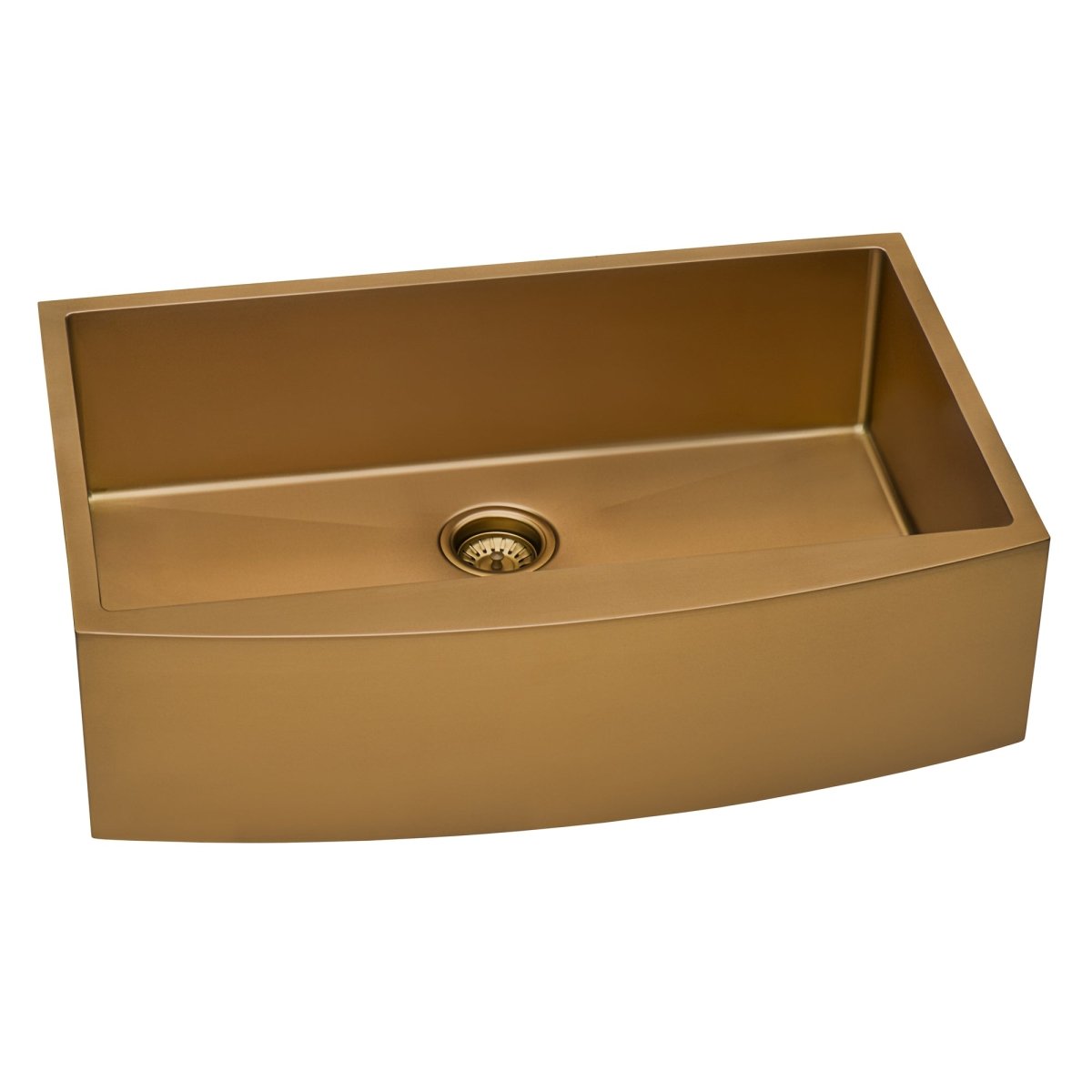 36 Inch Apron Front Farmhouse Kitchen Sink - Copper Tone Matte Bronze Stainless Steel Single Bowl Sink for Rustic & Modern Kitchens | Perfect for Cooking, Washing Dishes & Food Prep