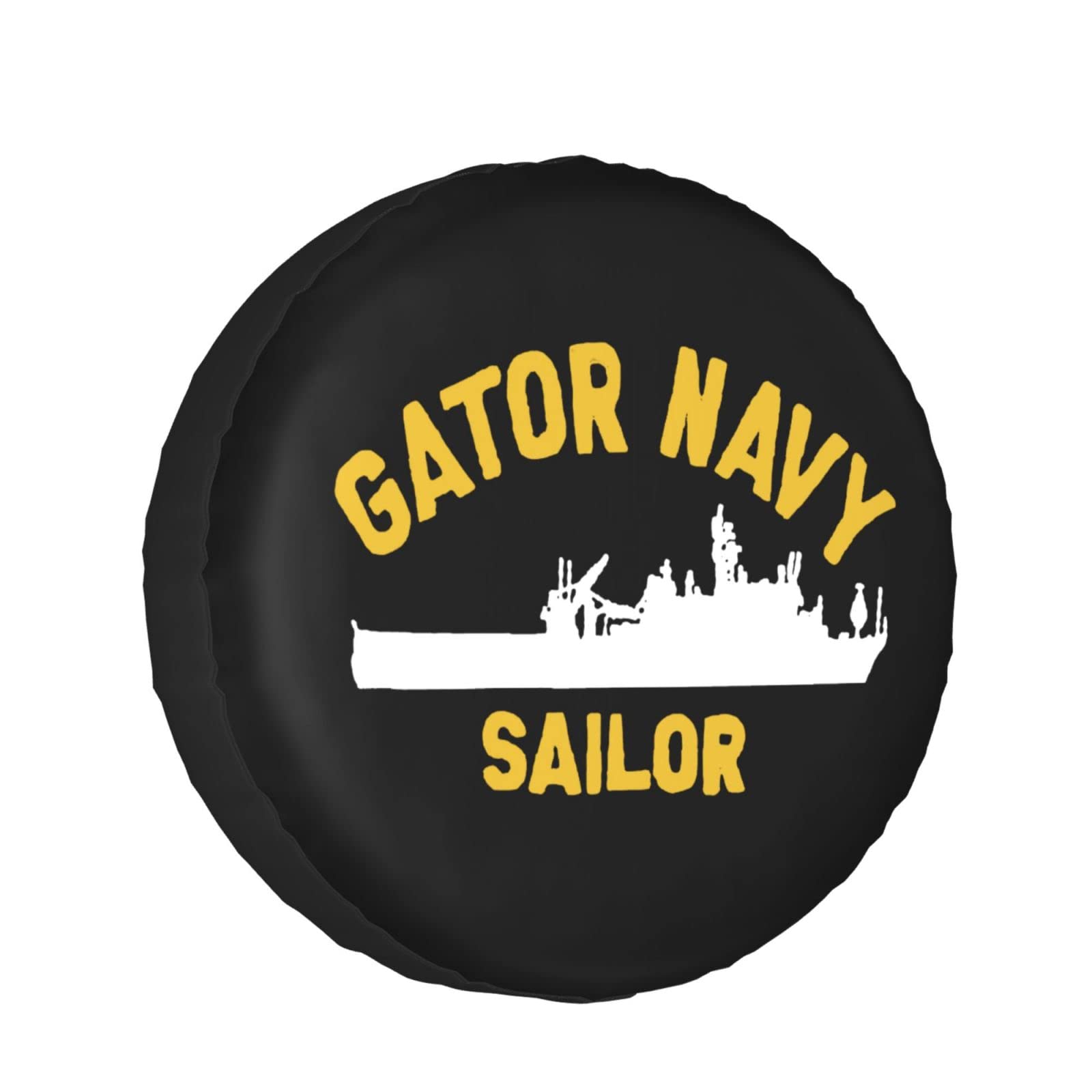 Universal Gator Navy Sailor Spare Tire Cover - Fits Trailers, RVs, SUVs, Trucks & Most Vehicles - Waterproof & UV Resistant for Outdoor Adventures & Road Trips