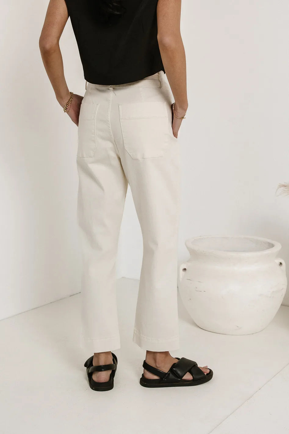 Bella Straight Leg Jeans for Women - Cream Wash Denim Pants | Comfortable & Stylish Casual Wear for Everyday Outfits, Office, and Weekend Outings