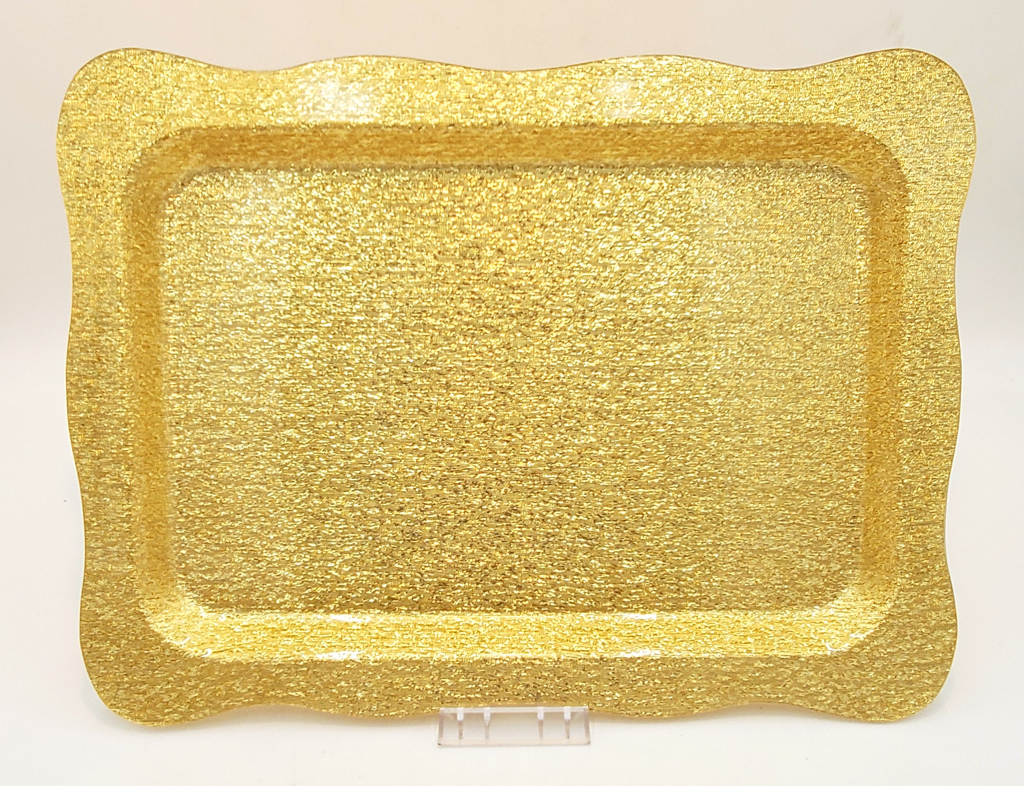 17x13 Inch White Melamine Serving Tray - Durable & Lightweight for Parties, Buffets, Breakfast in Bed & Outdoor Dining