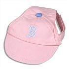 Boston Red Sox Pink Baseball Cap for Dogs - Adjustable Pet Hat for Small & Medium Breeds - Perfect for Game Day, Pet Photos & Outdoor Adventures