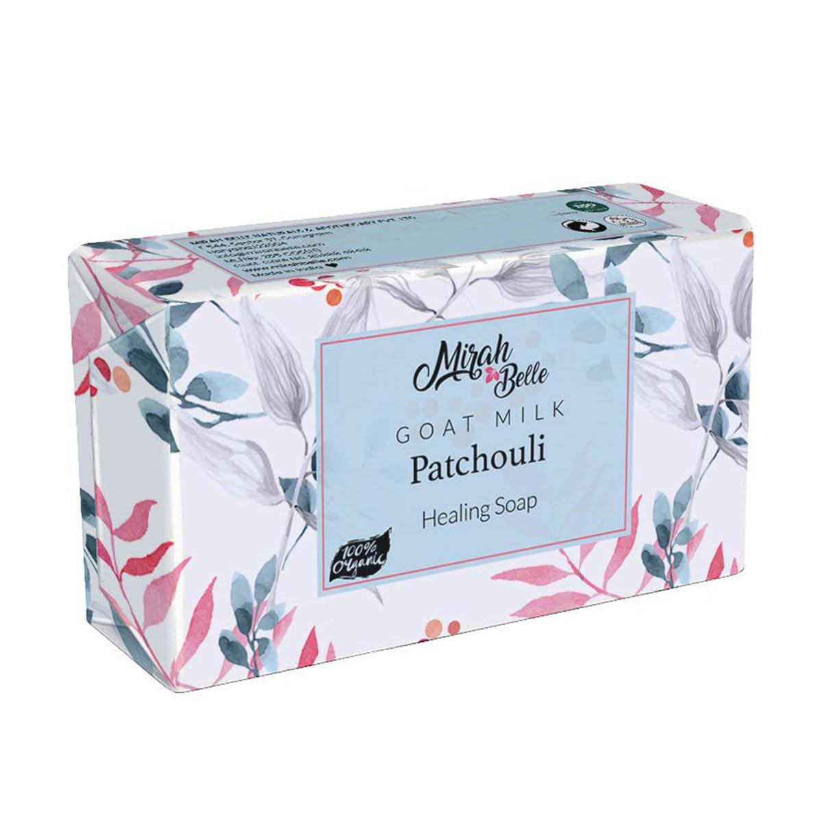 Organic Goat Milk & Patchouli Healing Soap Bar (3-Pack, 125g) - Natural Acne Treatment, Scar & Blemish Lightening - Handmade Vegan Soap for Sensitive Skin - Perfect for Daily Skincare & Relaxing Bath Time