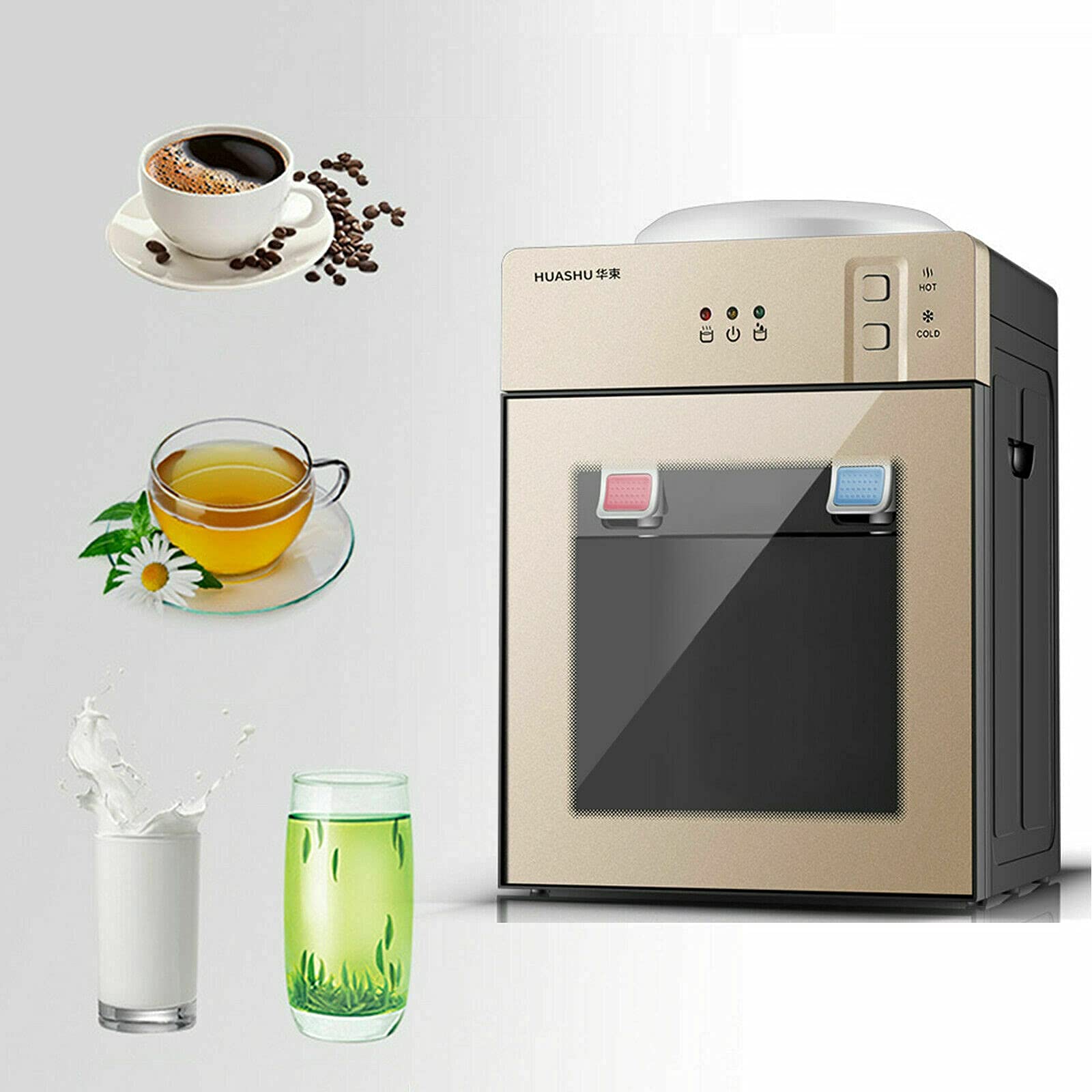 Top Loading Water Cooler Dispenser - Hot & Cold Water Dispenser for Home & Office, Automatic Drinking Machine for Tea, Coffee & Hydration | Countertop Water Dispenser for Kitchen, Bar & Workspace