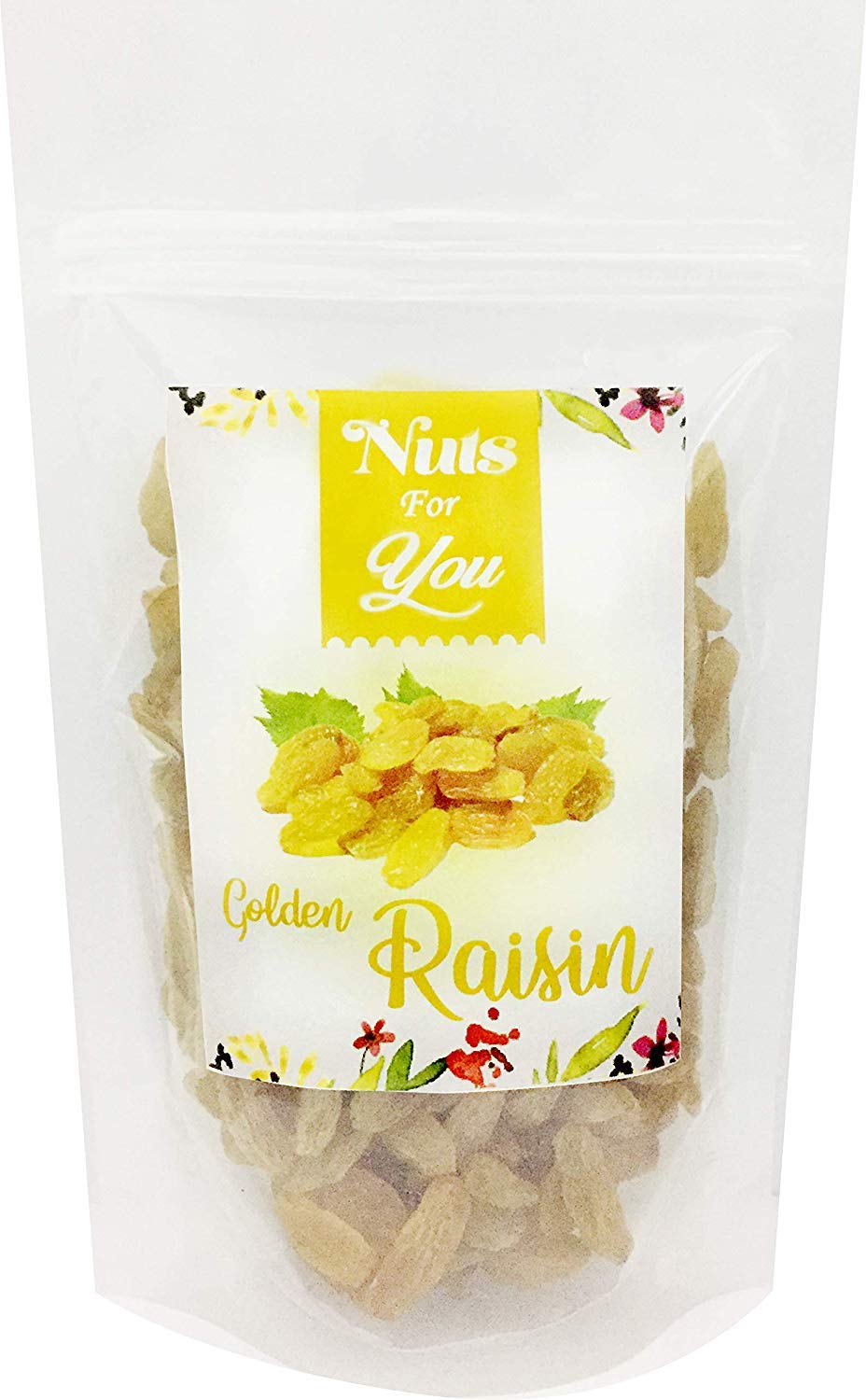Jioo Organics 100% Natural Premium Golden Raisins (Kishmish) - 8oz Dried Fruit Snack for Baking, Salads & Healthy Eating | Non-GMO, No Additives