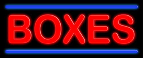 Custom Neon Sign #10512 - Handmade in USA, Glass Box Design for Bar, Cafe & Home Decor
