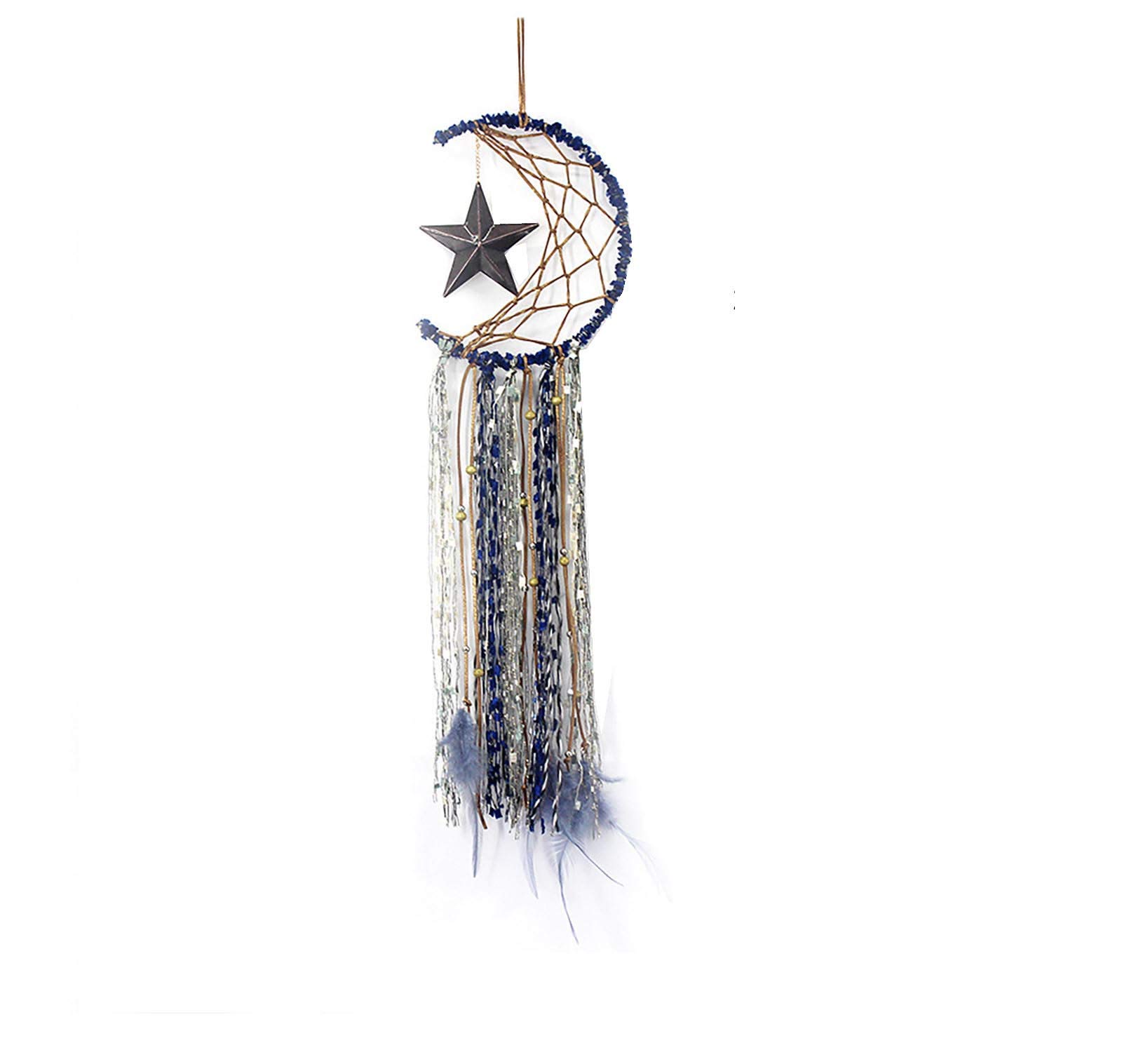 Dreamcatcher Moon Festival Ornament - Handmade Circle Home Decor Gift, Mini Decorative Balls for Wall Hanging, Bedroom & Living Room Decorations