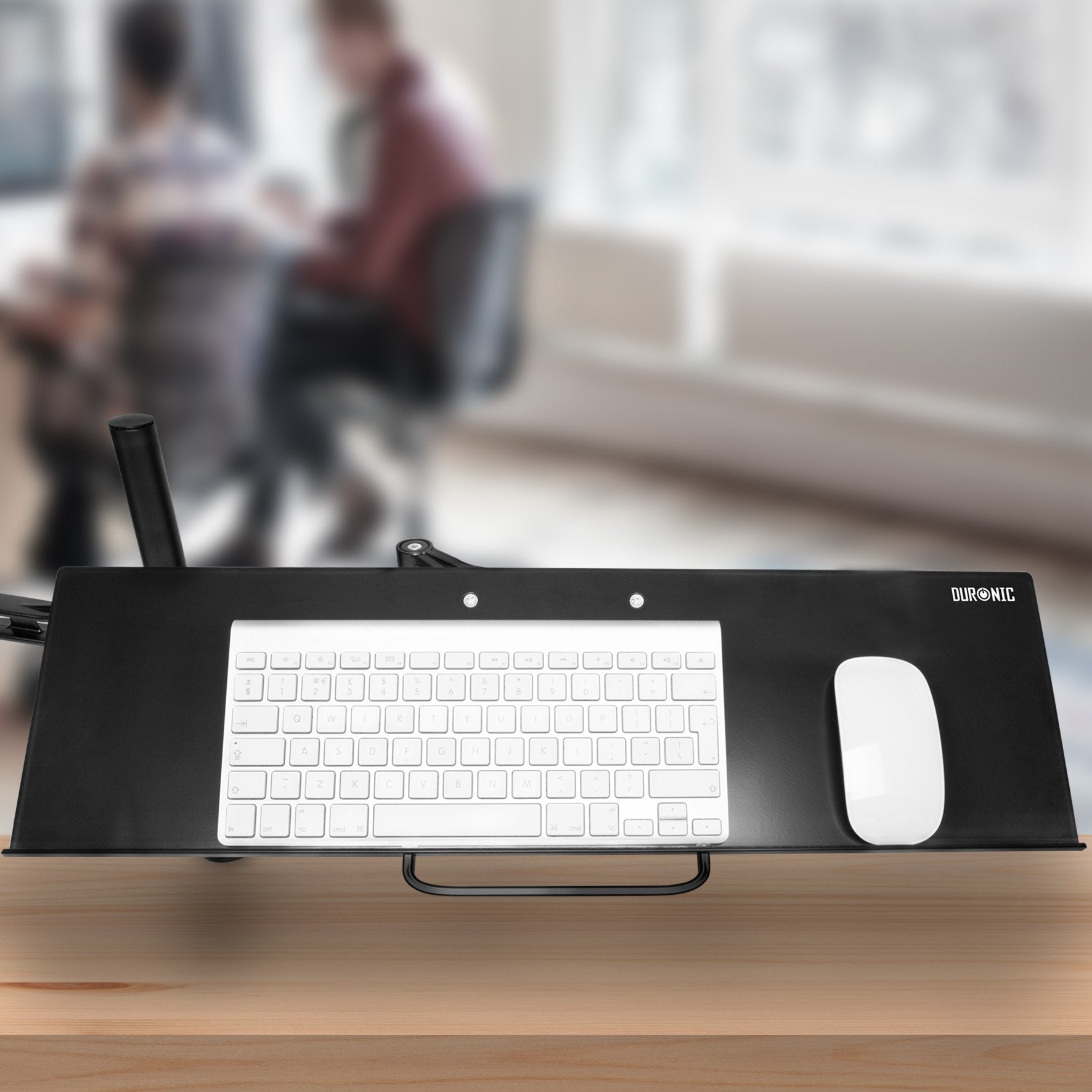Ergonomic Keyboard Tray Desk DM0K1 - Adjustable Home Office Workstation with Keyboard Platform for Improved Posture | Perfect for Computer Work, Gaming & Typing in Small Spaces