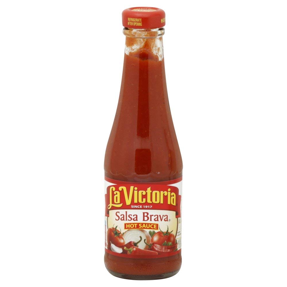 La Victoria Salsa Brava Hot Sauce - 12oz Bottle (Pack of 12) | Authentic Mexican Hot Sauce for Tacos, Burritos & Wings | Spicy Condiment for Cooking & Grilling