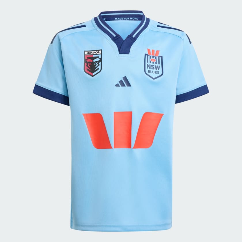 Adidas Kids NSW Replica Blues 2025 Jersey - Youth Soccer Jersey for Boys & Girls - Perfect for Games, Training & Fan Support