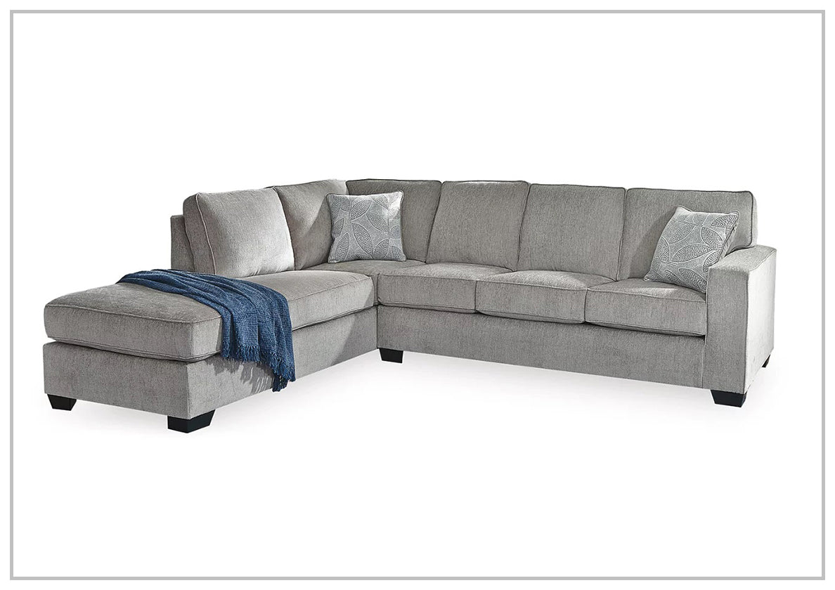 Gio Italia Aster Fabric Full Size Sleeper Sectional with Chaise - Modern Convertible Sofa Bed for Living Room, Guest Room & Small Spaces