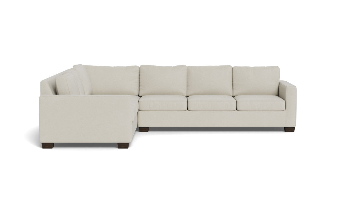 Track 121 Left Corner Sectional Sofa - Modern L-Shaped Couch for Living Room, Home Theater & Office - Comfortable Fabric Sectional with Chaise