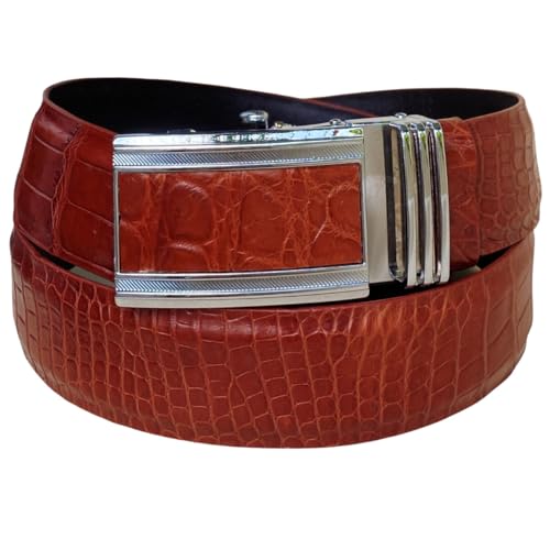 Light Brown-croc Belly-automatic Buckle