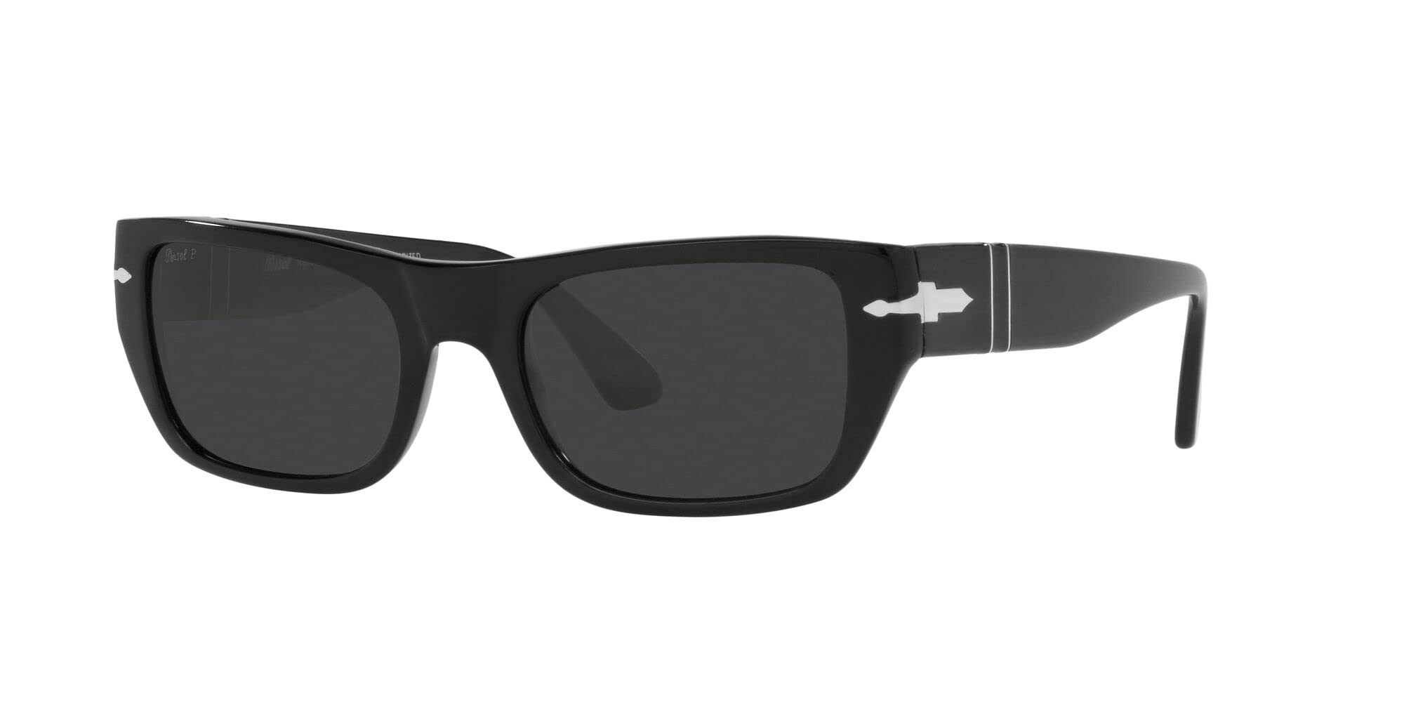 Persol PO3268S Rectangular Polarized Sunglasses for Men & Women – UV Protection, Classic Style for Driving, Travel & Outdoor Activities