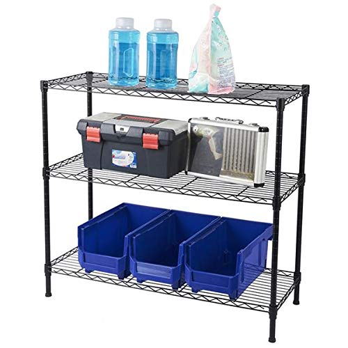 3-Tier Shelf Tower Closet Storage Organizer - Space-Saving Shelf Organizer for Bedroom, Bathroom & Office - Perfect for Storing Shoes, Books, Cosmetics & More