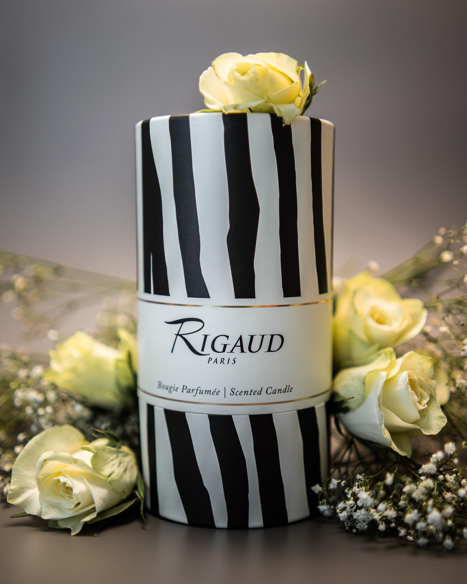 Rigaud Gardenia Large Scented Candle - 8.1oz (230g) French-Made Luxury Home Fragrance | Perfect for Romantic Dinners, Spa Relaxation & Bedroom Ambiance