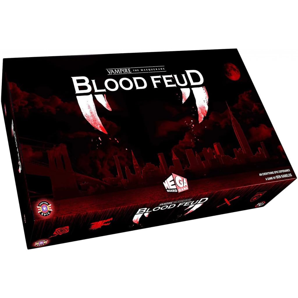 Vampire: The Masquerade - Blood Feud Mega Board Game | 4-32 Players Strategy Game | Perfect for Game Nights & Halloween Parties | Everything Epic