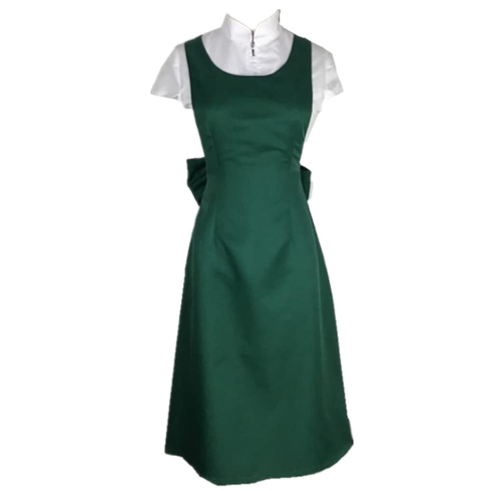 Uzumaki Kushina Cosplay Costume - Anime Naruto Outfit for Halloween, Carnival, Party, Cosplay Events | Dress Shirt Apron Bow Suit for Women & Girls
