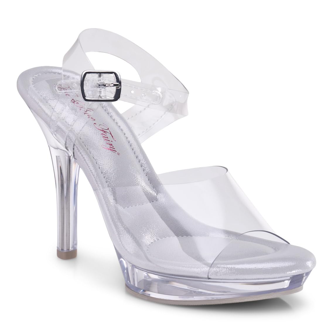 The Shoe Fairy Olympian 2.0 Clear Bikini Fitness Competition Heels - Professional Bodybuilding Shoes for Stage Performances, Pageants & Bridal Events - Perfect for Bodybuilding, Bikini Competitions & Special Occasions