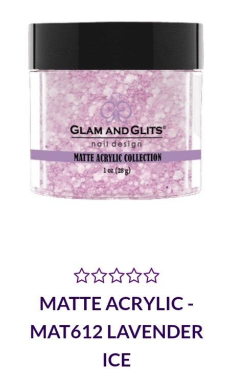 GLAM AND GLITS Matte Lipstick MA612 - 1 oz Lavender Ice Shade | Long-Lasting Matte Finish | Perfect for Everyday Wear & Special Occasions