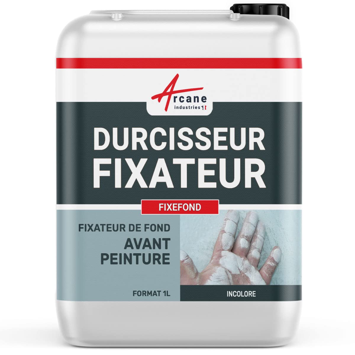 Fixefond Primer for Fragile & Porous Surfaces - 1L by Arcane Industries - Pre-Paint Sealer for Walls, Wood & Plaster - Ideal for Home Renovation & DIY Projects