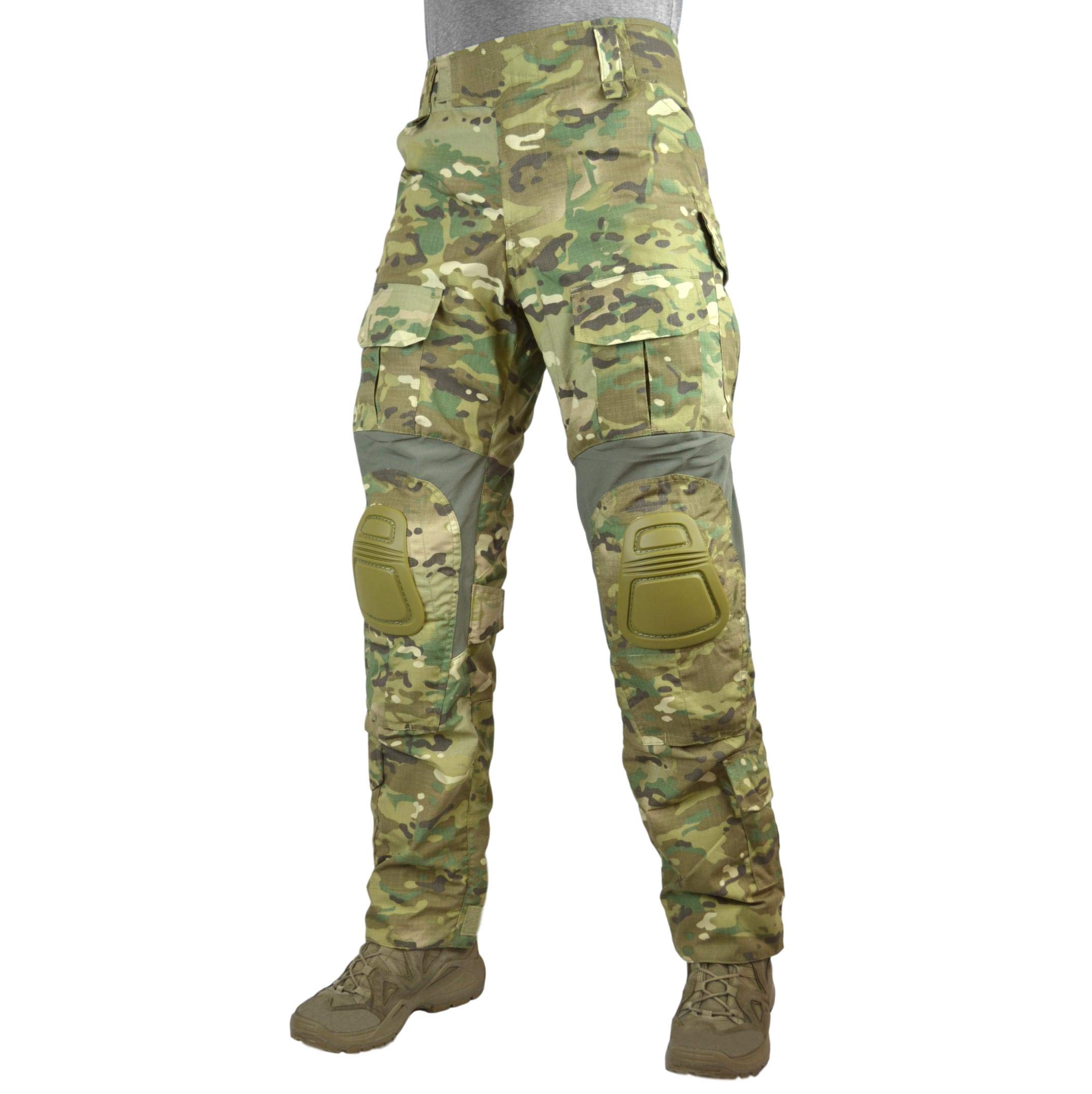 ANA Tactical Combat Pants Multicam - Durable Military BDU Pants for Outdoor Hunting, Airsoft & Tactical Training | Water-Resistant & Lightweight for All-Weather Use