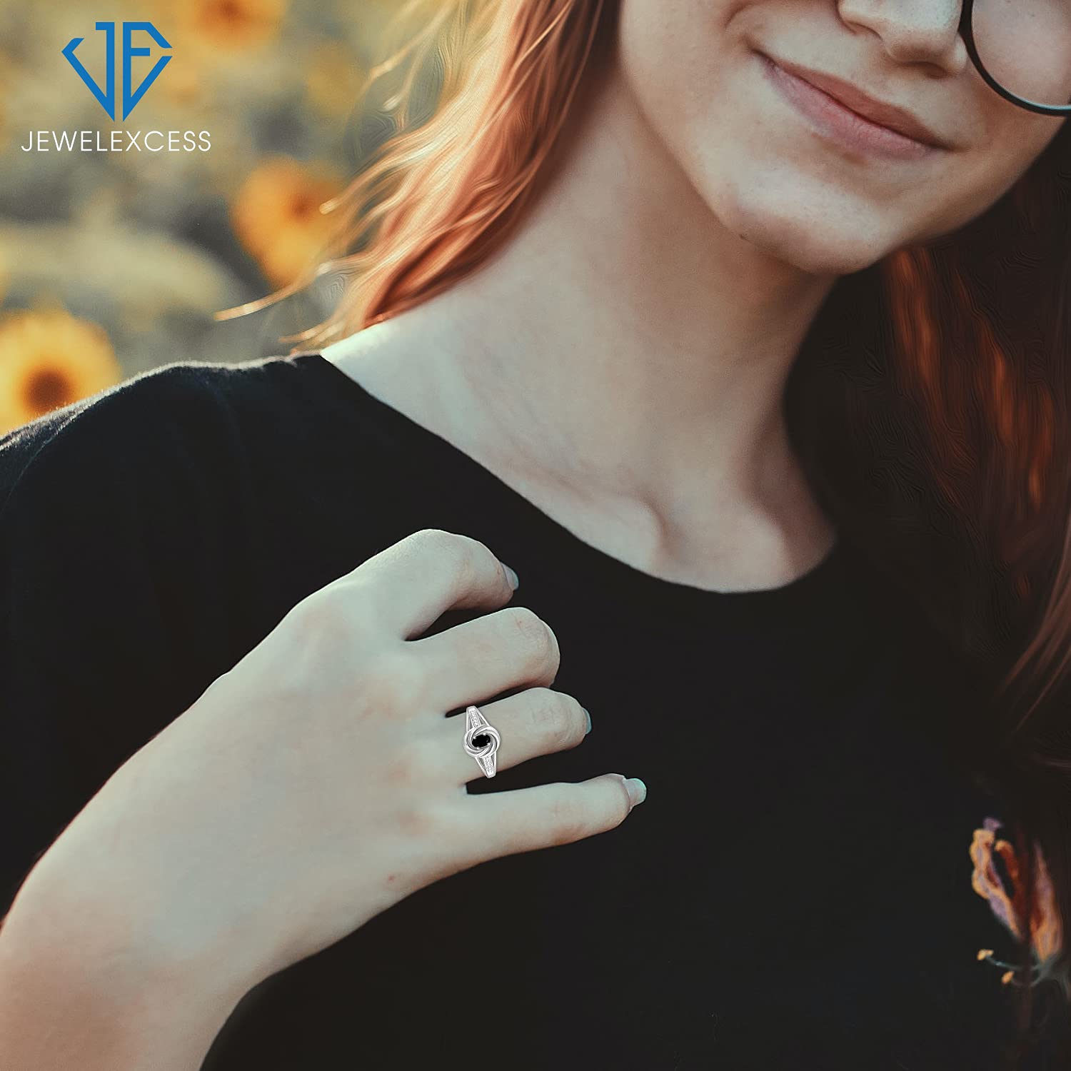 0.30 Carat Genuine Sapphire September Birthstone Ring - Sterling Silver Hypoallergenic Gemstone Jewelry for Women | Perfect Gift for Anniversary, Birthday & Special Occasions